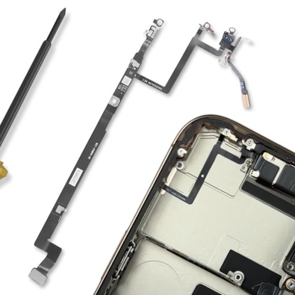 Bluetooth erstatningsnappe til iPhone 16 Pro Max Relife Sort Svart