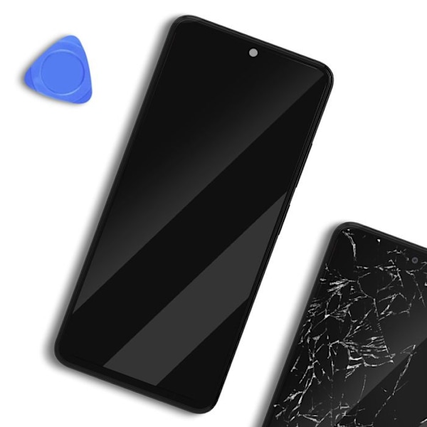 Skärm för Xiaomi Redmi Note 12 4G LCD + Touch Glass + Xiaomi grått chassi Grå