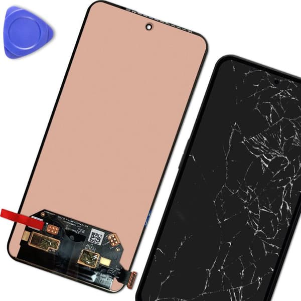 LCD-skærm - Nothing Phone 2a Plus - Sort - Udskiftning - Let installation Svart