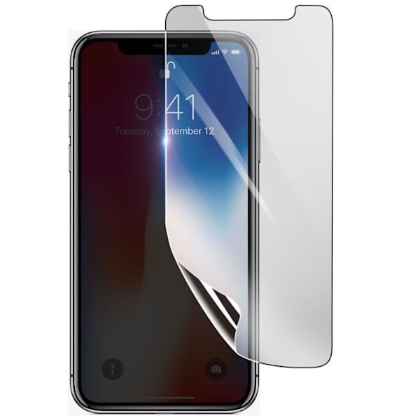 Näytönsuoja - 3MK - iPhone X - Iskunkestävä Hydrogeeli - Läpinäkyvä - Naarmuuntumaton Transparent
