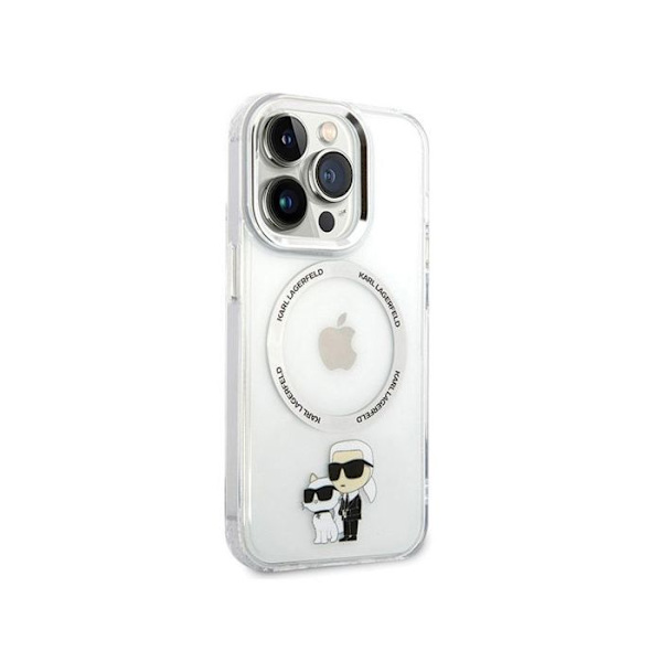 Karl lagerfeld IML NFT Karl - Choupette MagSafe - iPhone 13 Pro -kuori (läpinäkyvä)