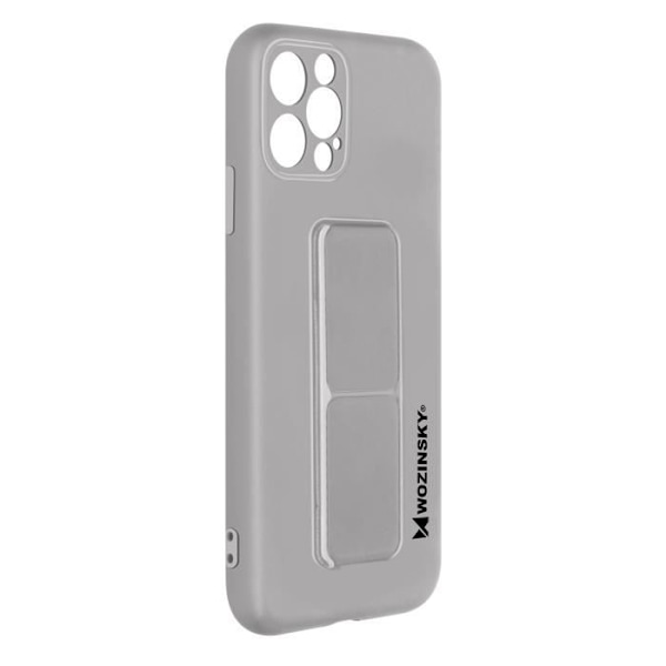 iPhone 12 Pro Cover Silikone Foldbart Magnetisk Stand Wozinsky Grå Grå