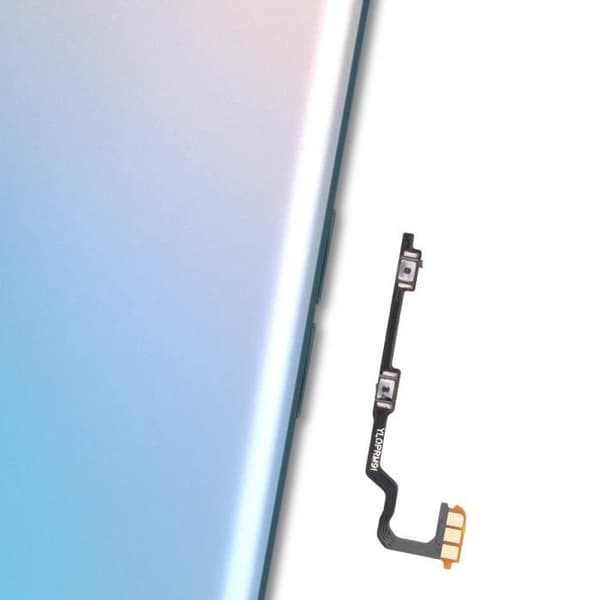 Volume Knap Nappe - Oppo A96 - Sort - Reservedele Svart