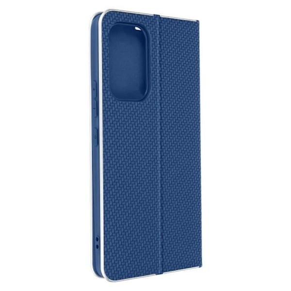 Samsung A53 5G Carbon Case Korttitelineen tuki Forcell Luna Book Carbon Blue Blå