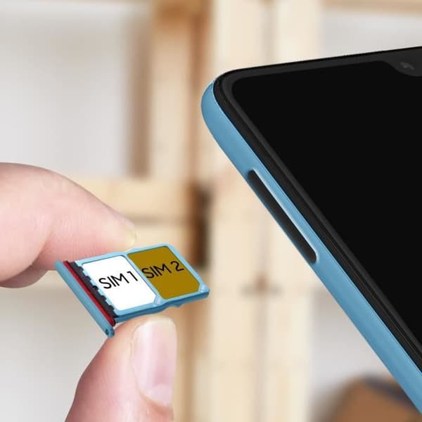 Varaus SIM-korttiteline - Huawei - P30 - 2 nano SIM - Sininen Blå