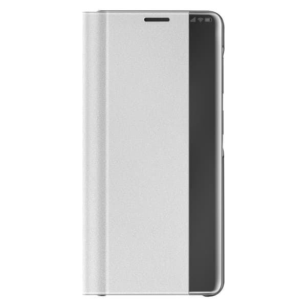 Flip Cover til Galaxy S26 Ultra Bi-materiale Design med Video Støtte Sølv Grå