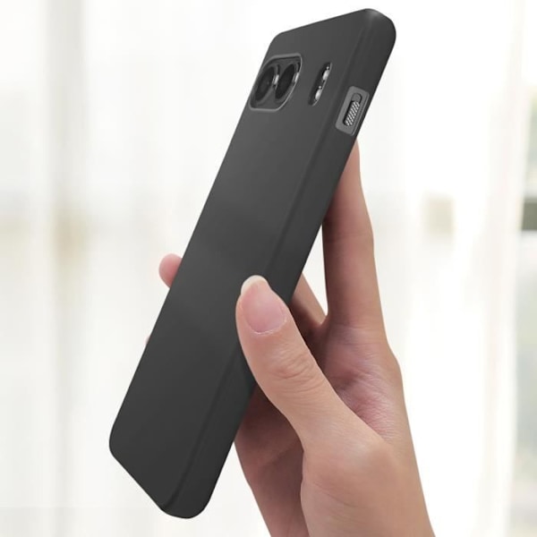 OnePlus Nord 4 Pehmeä Matta Silikoonikuori Musta Svart