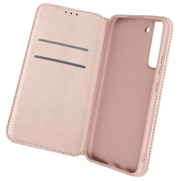 Samsung Galaxy S22 Case Flip Wallet Video Support Funktion Rose Gold Rose guld