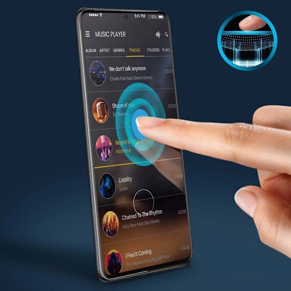 Elokuva Galaxy S10 Lite 9H Kova Lasi Mustalla Reunalla Läpinäkyvä Svart