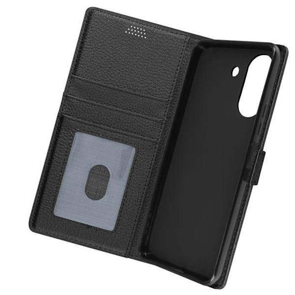 Fodral till Xiaomi Redmi 13C - AVIZAR - Essential Series - Svart - Plånboksstöd för video Svart