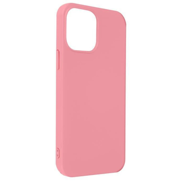 Skyddsskal - Ej specificerat - iPhone 13 Pro Max - Halvstyvt silikon - Soft-touch finish - Rosa Rosa