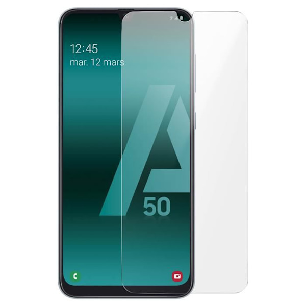 AVIZAR joustava lasisuojakalvo Samsung Galaxy A50 -puhelimelle - Iskun- ja naarmuuntumaton - 0,23 mm Transparent