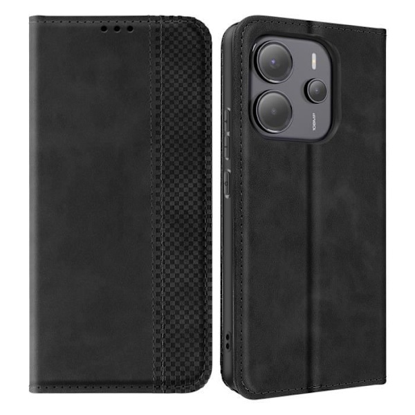 Cover til Xiaomi Redmi Note 14 4G Pung og Video Støtte Sort Svart