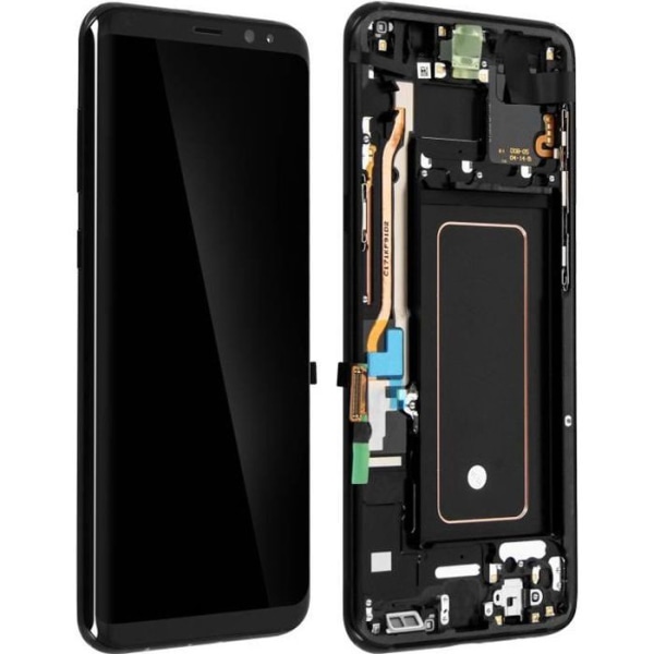 Galaxy S8 Plus LCD-skærm Touch Glas Original Samsung Skærmblok Sort