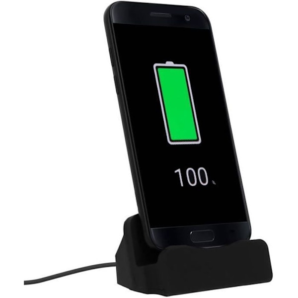 Smartphone dockingstation - AVIZAR - Opladning og synkronisering USB Type C - Sort - 1A - Micro-USB