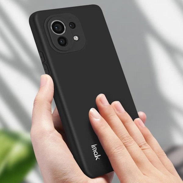Coque - Imak - Xiaomi Mi 11 - Silikone Gel Fleksibel - Ultra-Tynd - Modstandsdygtig - Mat Svart