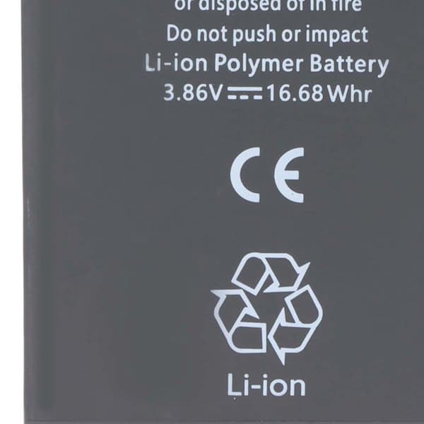 Batteri för iPhone 14 Plus Li-Polymer 3.86V 4323mAh Diagnostiserbar svart Svart