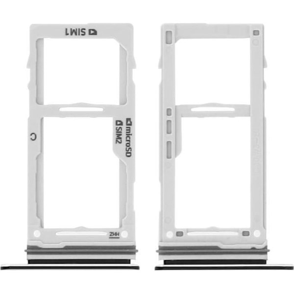 SIM skuffe - ADVARSE - Samsung Galaxy Note 9 - Sort - nanoSIM + microSD adapter Svart