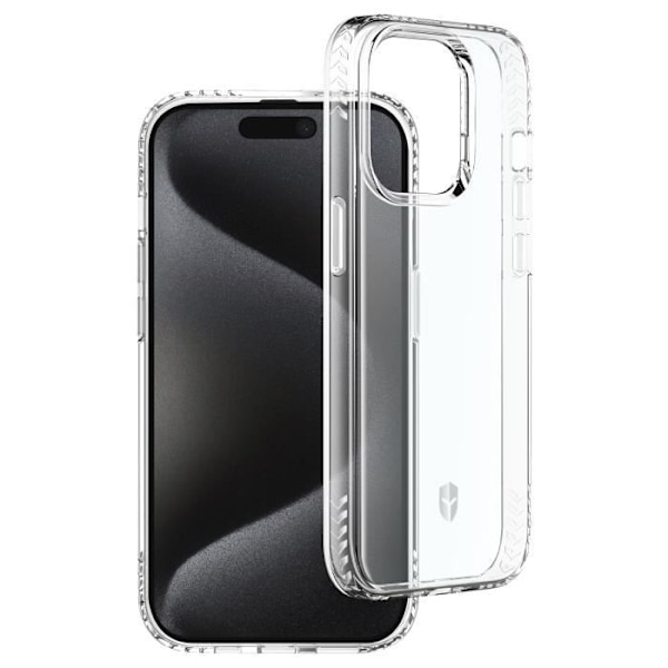 Suojakuori iPhone 15 Prolle Iskunkestävä, vahvistettu Force Transparent -kotelo Transparent