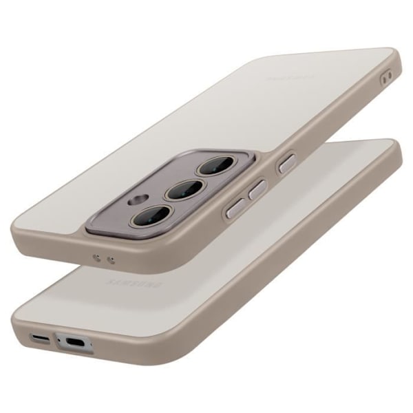Coque - AVISERA - Samsung Galaxy S24 FE - Styv Baksida - Mjuk Kant - Stötresistent Grå