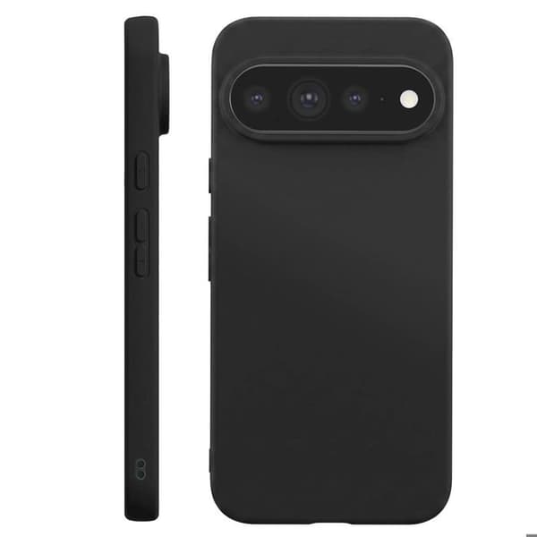 Silicone Cover til Pixel 11 Pro XL, Stødabsorberende, Olieforsinket, Sort Svart