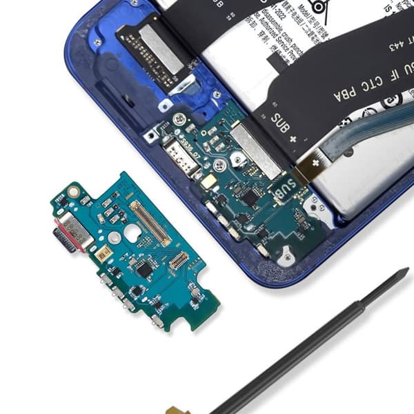 Ladestation og SIM-kortlæser til Samsung Galaxy S25 Plus Sort