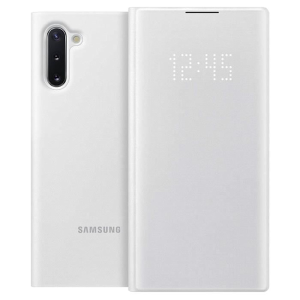 Hus - Samsung - Galaxy Note 10 - Etui med kortplads - LED View Cover - Hvid Vit