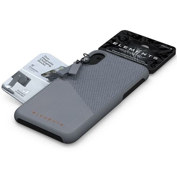 Telefoncover - Nordic Elements - Original Hel - Ahorntræ - Polycarbonat - Mellemgrå Mellem grå