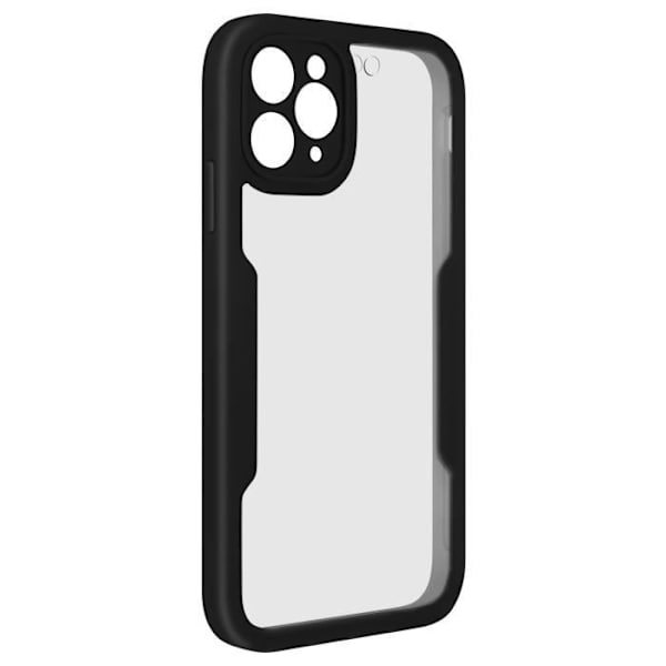 Helcover - AVIZAR - iPhone 11 Pro Max - Stødabsorberende - Plexiglas - Sort kant Svart