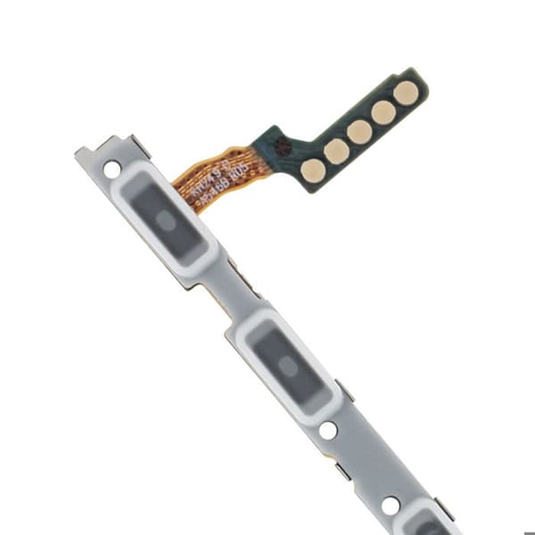 Erstatningsknap til Power + Volume til Galaxy A54 / A34 Samsung Flex Kabel Hvid Vit