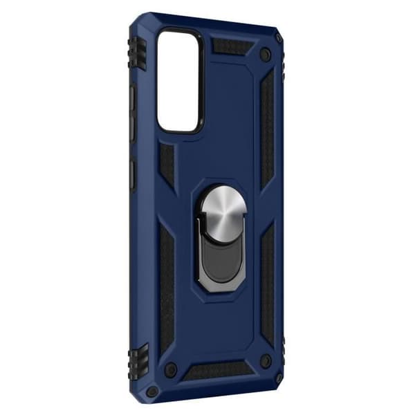 Coque - Samsung - Galaxy S20 FE - Stødabsorberende - Bi-materiale - Video Støtte Ring blå