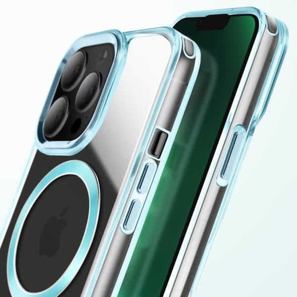 Coque MagSafe - iPhone 13 Pro - Krystalfarve - Blå - Anti-gulning Blå