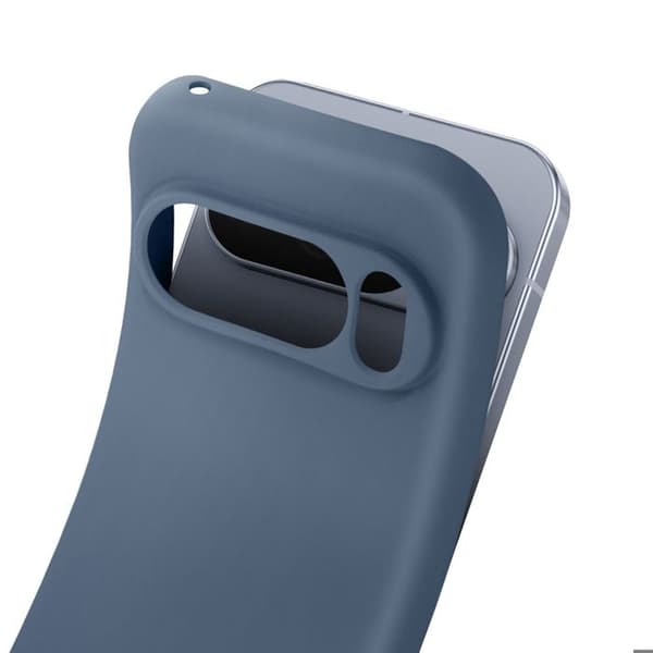 Coque för Google Pixel 10 Pro i mjukt silikon Soft-Touch grå lavendel Grå