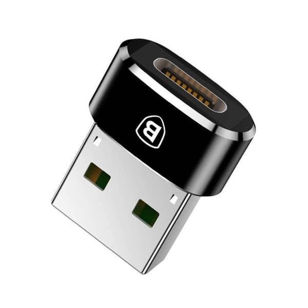 BASEUS USB-C - Musta - USB-liitin USB-C:hen