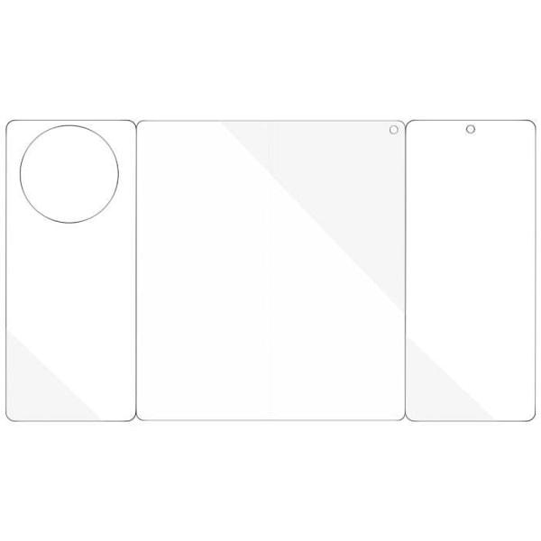 Suojakalvo - IMAK - Huawei Mate X3 - Joustava hydrogeeli - Selkä ja näytön suojaus - Läpinäkyvä Transparent