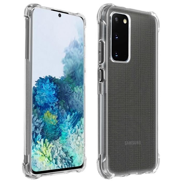 Coque - Akashi - Galaxy S20 - Flexibel - Stötsäker - Transparent Vit Klar vit