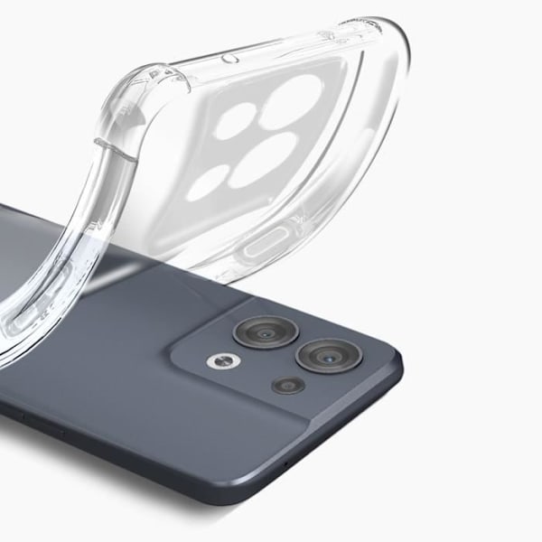 AVIZAR Premium 360° skyddspaket - Oppo Reno 8 5G - Förstärkt skal - 9H härdat glas - Vit Vit