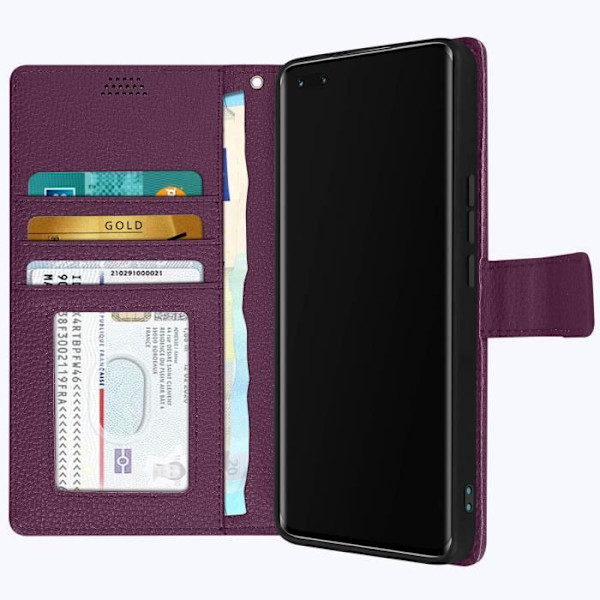 Kansi - AVIZAR - Honor Magic4 Pro - Violetti - Videotelineen lompakko Lila