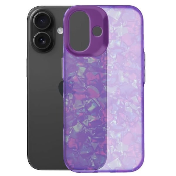 Suojakuori iPhone 16:lle Iskunkestävä Soft Tutti Frutti Purple Lila