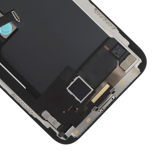 Alcalian LCD-skärm för iPhone X - AVIZAR - Med svart ram - Pekskärm - Härdat glas Svart