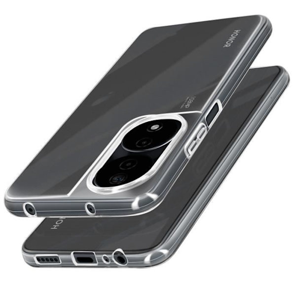 Kotelo Honor 90 Smart pehmeälle silikonille, kierrätetty kierrätettävä Muvit Transparent Transparent