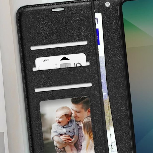 Etui til Samsung Galaxy A26 Tegnebog med Håndledsrem Mayaxess Sort Svart