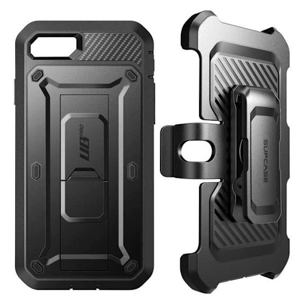 Skyddsfodral - Supcase - Unicorn Beetle Pro - Svart - iPhone SE 2022, 2020, 8 och 7 - Stötsäker 1.2m Svart