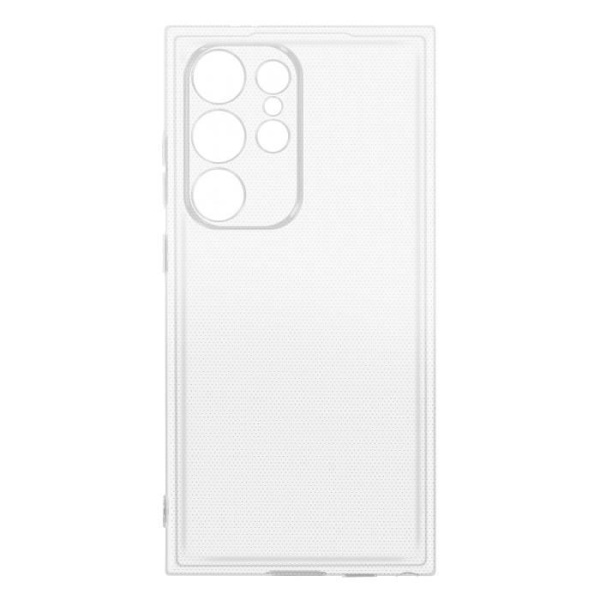 AVIZAR skyddsfodral för Samsung Galaxy S24 Ultra - Mjuk silikon - Transparent baksida - 2 mm tjock Transparent