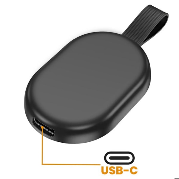 Magnetisk oplader til Apple Watch 2,5 W med kompakt USB-C stik Hoko sort Svart