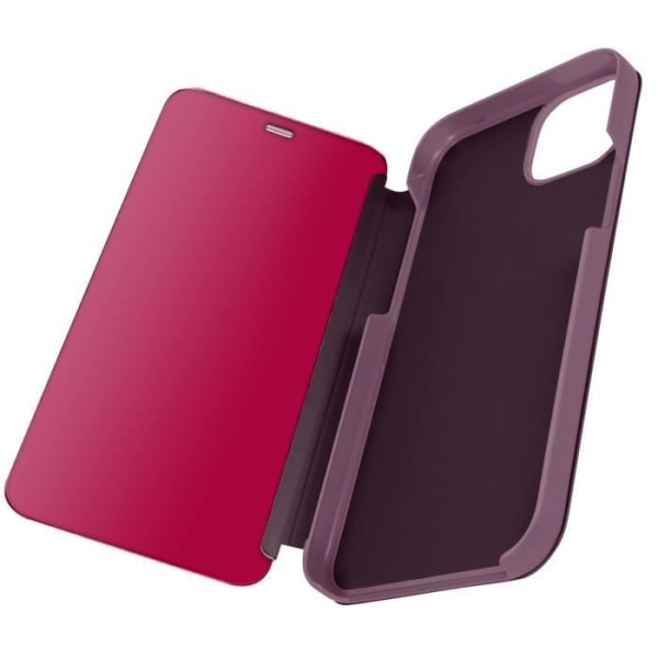 AVIZAR iPhone 15 Plus Fodral - Spegelskydd - Lila - Spegeleffekt - Stativfunktion Lila