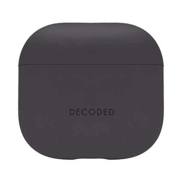 Silicone iskunkestävä kuori AirPods 4:lle LED-indikaattorilla Decoded Musta Svart