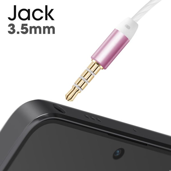 Akashi Rose Langalliset kuulokkeet 3,5 mm liittimellä ja integroidulla mikrofonilla Rosa