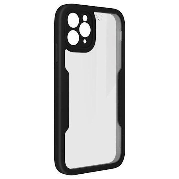 Helcover - AVIZAR - iPhone 12 Pro Max - Stødsikker - Plexiglas - Sort Svart