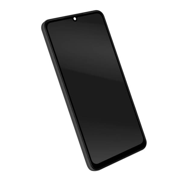 Helminskärm för Samsung Galaxy A06 LCD-panel med glas och svart chassi Svart
